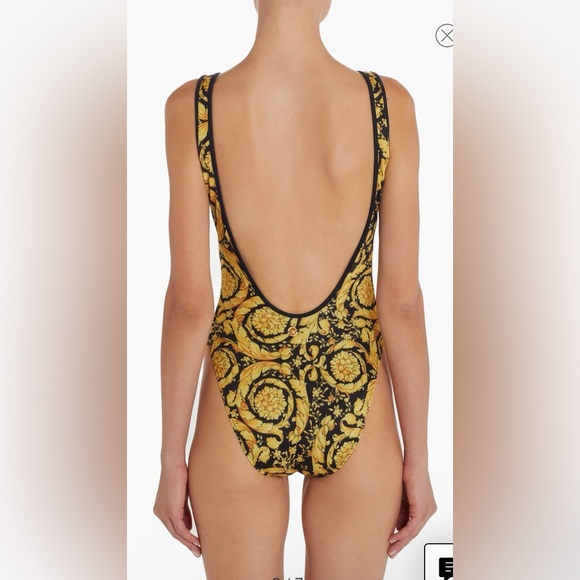 Barocco Print One-Piece Swimsuit - Picture 2 of 5